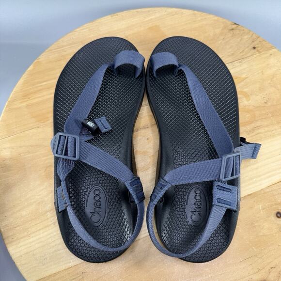 Chaco Bodhi Men's Size 9 Sandals Blue Toe Loop Strappy Buckle Adjustable Beach - Picture 5 of 8